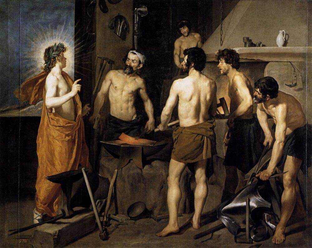 The Forge of Vulcan, 1630 by Diego Velázquez