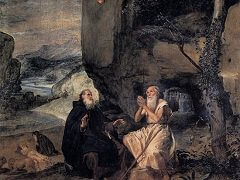 St Anthony Abbot and St Paul the Hermit by Diego Velázquez