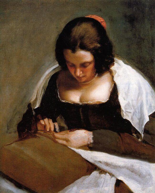The Needlewoman, 1643 by Diego Velázquez