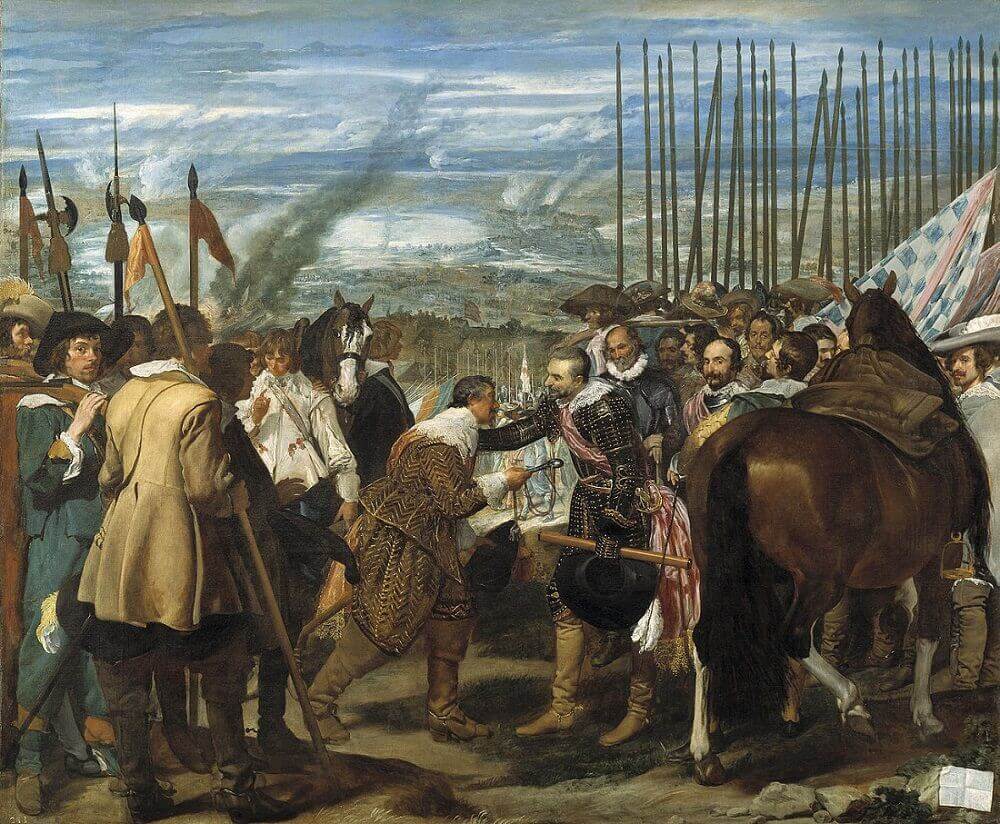 The Surrender of Breda, 1634 by Diego Velázquez